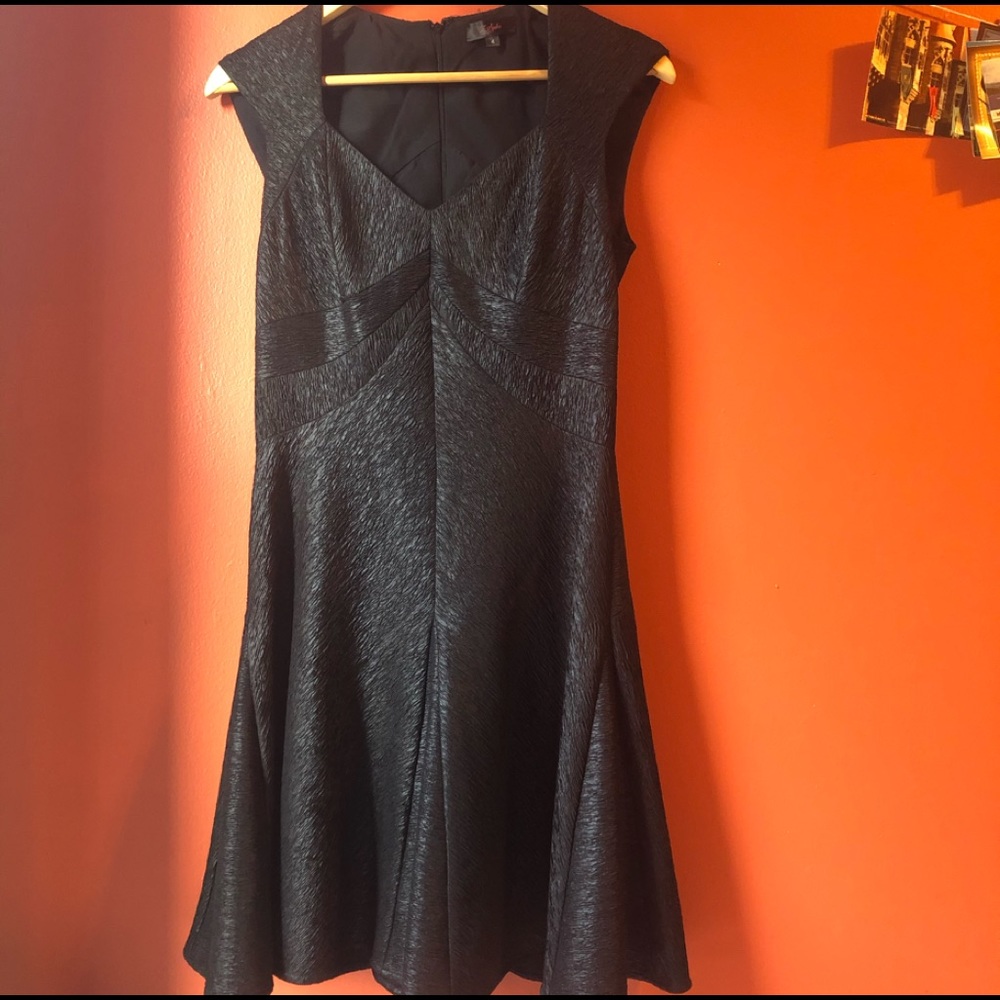❤️Black Shiny Zac Posen Dress size 4